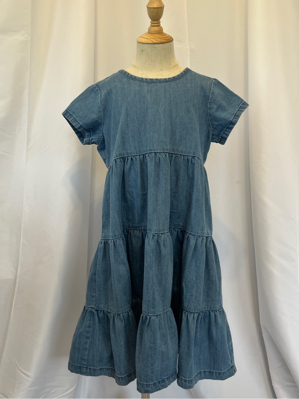 Hanna Andersson Girls' Sz 120/6-7 Denim Dress